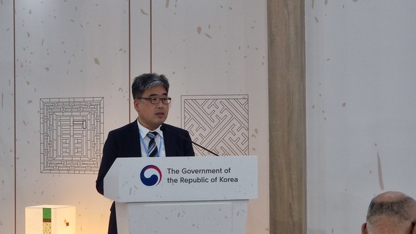 산림청-FAO 부대행사 개회사하는 임상섭 산림청 차장.