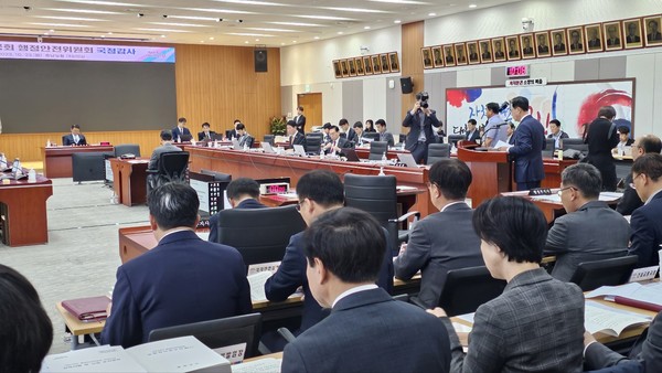 23일 충청남도 국정감사 현장