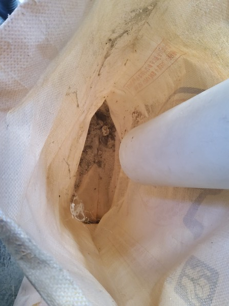 B 업체가 석발기를 통해 가공용으로 사용하기 부적합해 선별한 이물질