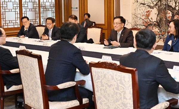 최상목 부총리겸 기획경제재정부 장관은 지난 19일 정부서울청사에서 ‘자본시장 선진화 전문가 간담회’를 주재했다.