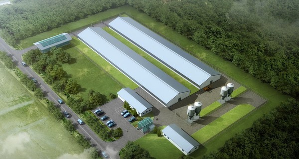 축사표준설계도의 계사 조감도.