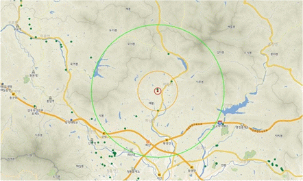 발생농장 방역대 500m~3km에 양돈농장 2호 1810마리, 3~10km에 3호, 1만970마리의 돼지가 있다.