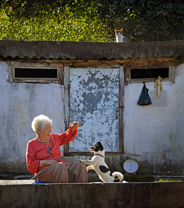 사진부문 최우수상 작품(최은택 씨의 '어머니의 망중한').