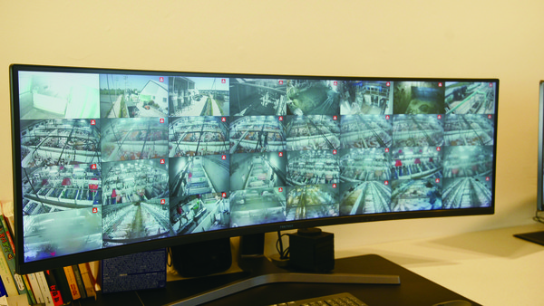 축산농장에 설치된 정보통신기술 장비의 모습. 