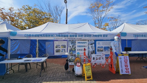 초동방역 관련 사진.