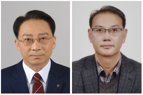 정종대 농협사료 신임 대표이사(왼쪽)와 박철진 농협목우촌 신임 대표이사(오르쪽).