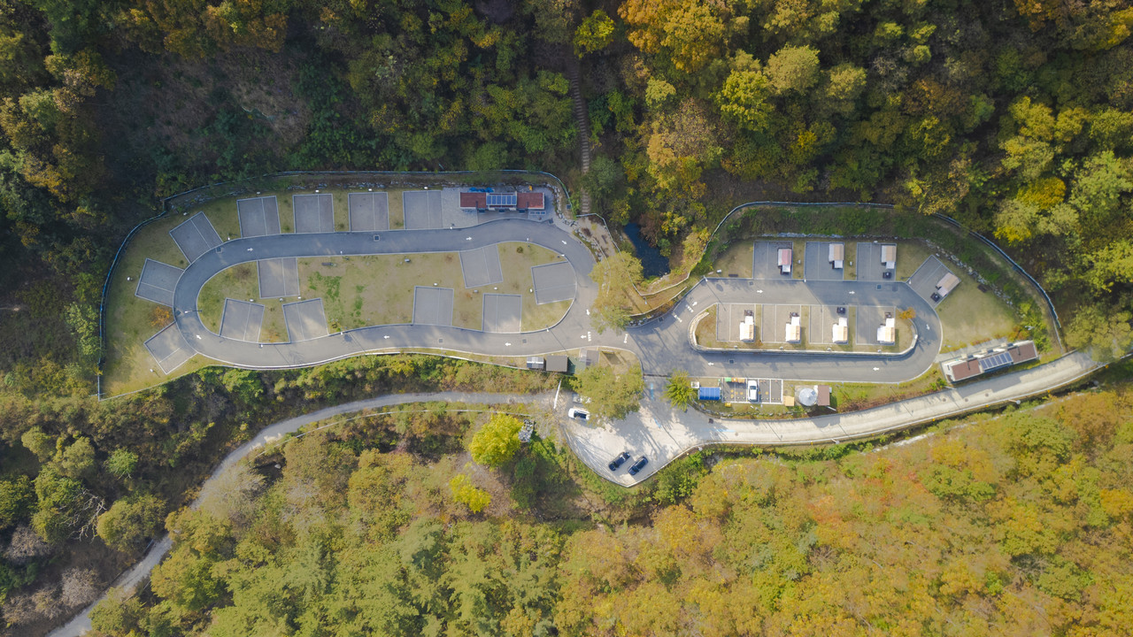 전월산국민여가 캠핑장 항공사진