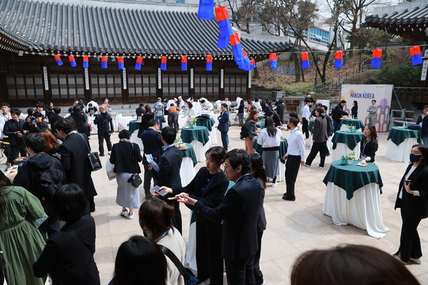 한식 마켓 전경.