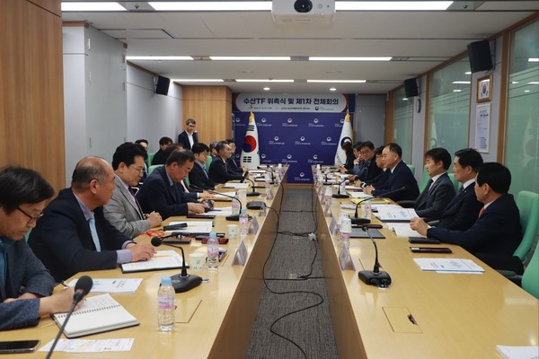 농어업위가 지난 15일 개최한 수산TF 제1차 회의 모습.