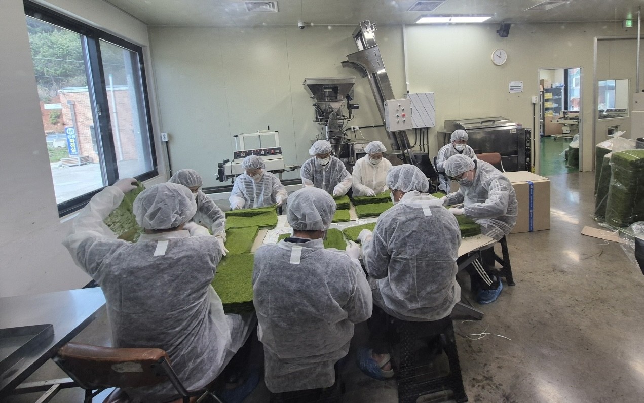 충남 귀어학교 양식반 현장실습 모습