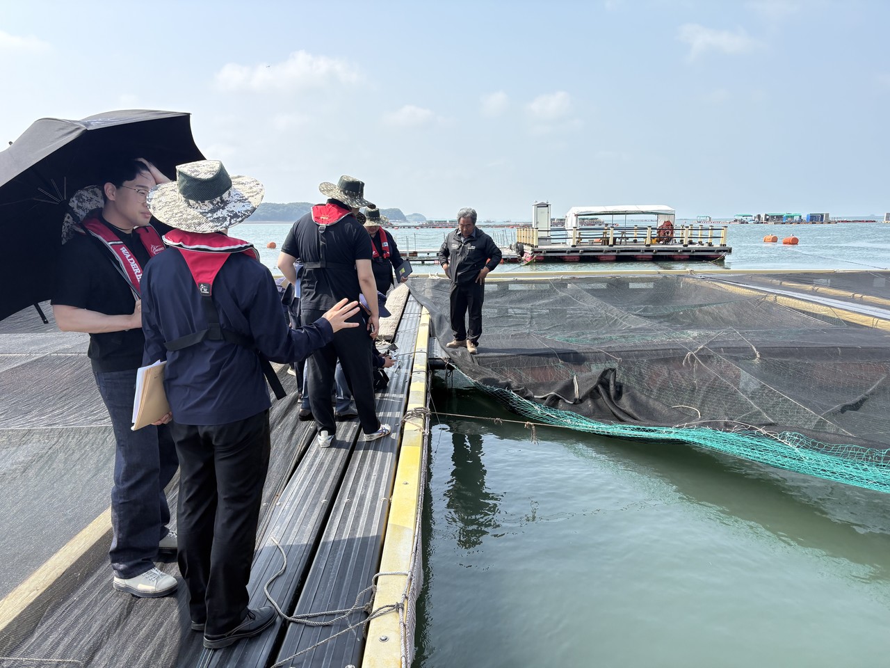 천수만 양식장 점검