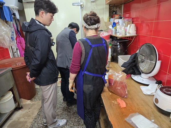 단속현장 모습.