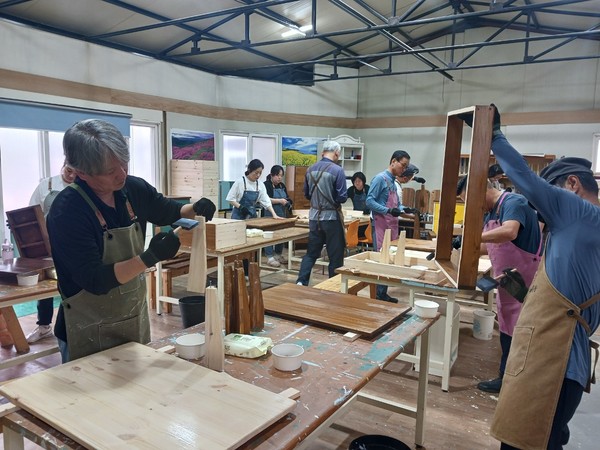 기초 영농기술 교육 모습