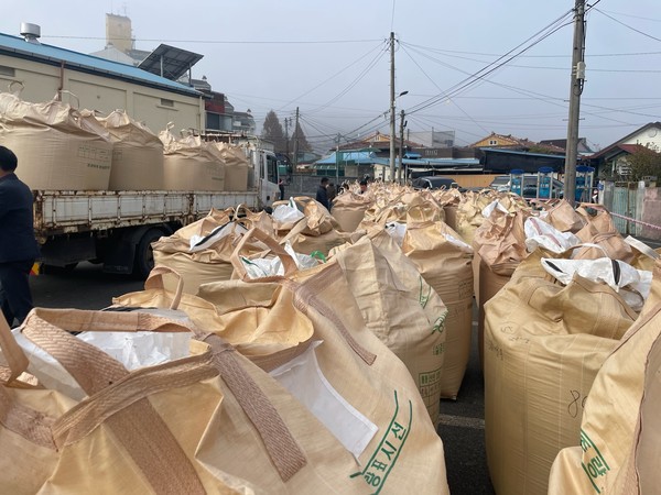 지난해 공공비축미곡 매입 현장