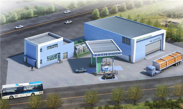 논산시 수소충전소 조감도