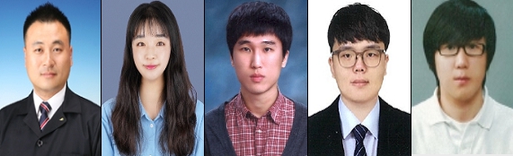 (왼쪽부터) 김성진, 손민지, 김성훈, 박준형, 김명래 주무관